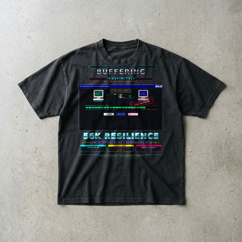 Buffering Indefinitely // 56K Dial-Up Heavyweight Graphic Tee