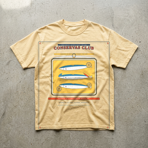 Conservas Club // Packed in Olive Oil Vintage Food Art Tee